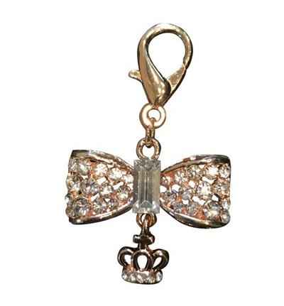 Bow Crown Collar Charm for Chic Pet Fashion