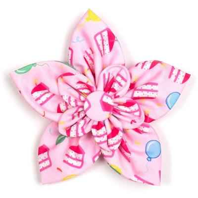 Birthday Flower Collar - Pink or Blue Floral Accessory