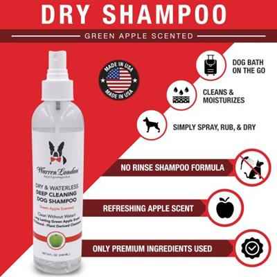 Dry Pet Shampoo for Deep Cleaning Without Water