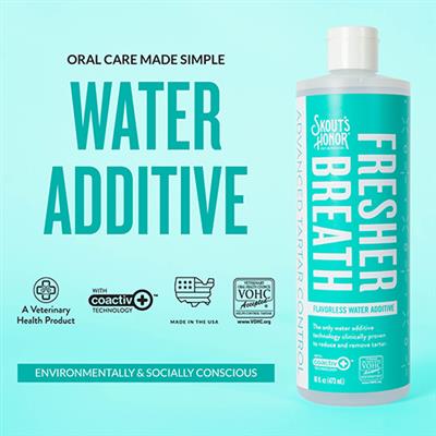 Pet Bad Breath? Add Fresher Breath Water Additive to Water Bowl!