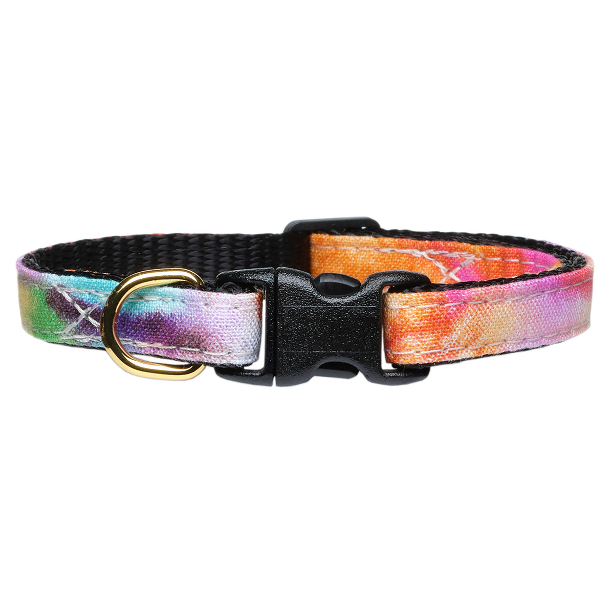 Stylish Tie Dye Colorful Cat Collar