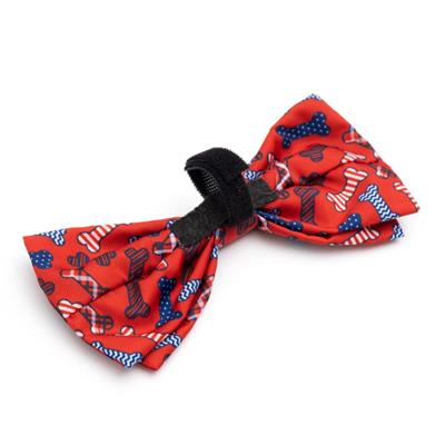 Red/White/Blue Preppy Bones Bow Tie