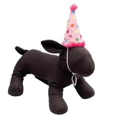 Pet Party Hat - Pink for Dogs and Cats - Fun Party Hat for Dogs and Cats