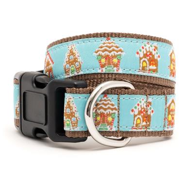 Blue Gingerbread Houses Collar