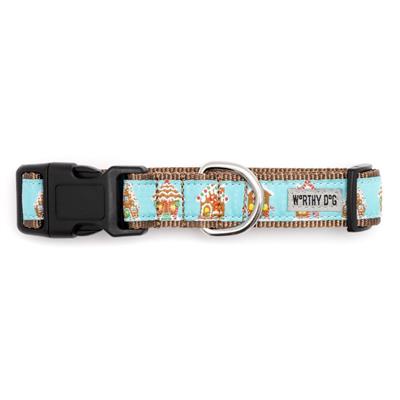 Blue Gingerbread Houses Collar