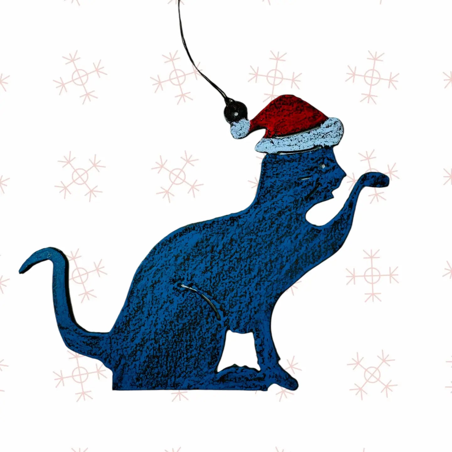 Cat Santa Ornament
