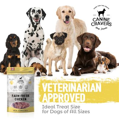 Farm Fresh Chicken - Canine Cravers Dog Treats, 5.3oz. Bag