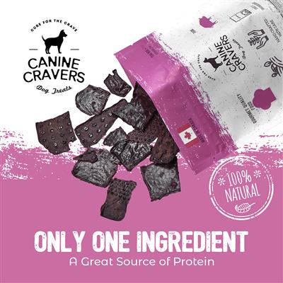Tender Pork Thins - Canine Cravers Dog Treats, 5.3oz. Bag