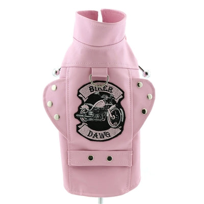 Biker Dawg Motorcycle Jacket - Pink