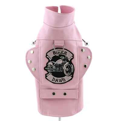 Biker Dawg Pink Motorcycle Jacket - Stylish Protection for Riders