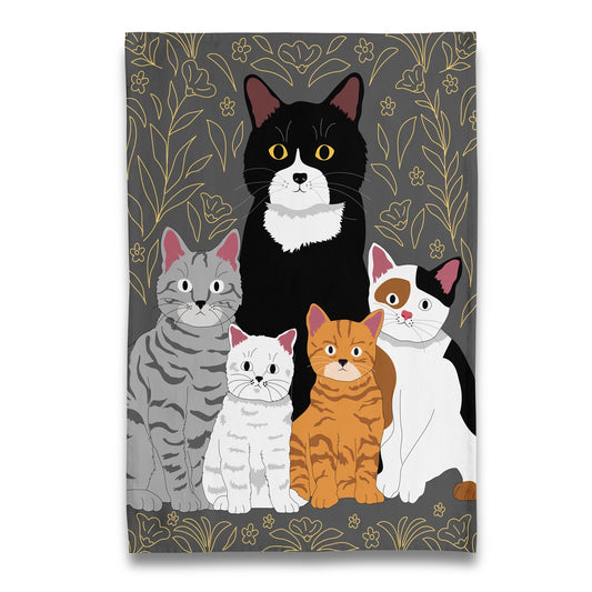 Must Love Kitty Cats Tea Towel