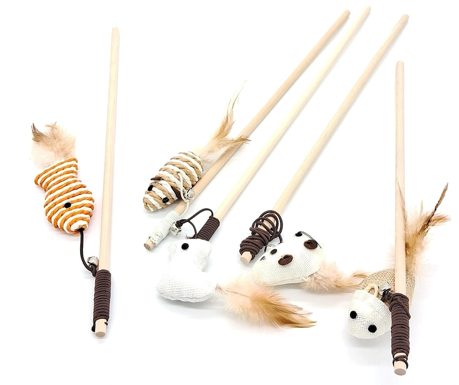 Teaser Wand for Cats - Cat Toy