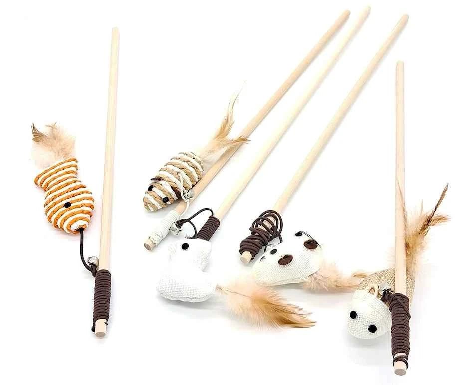 Teaser Wand Cat Toy - Interactive Play for Happy Cats
