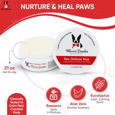 Paw Defense Wax - Soothes, Moisturizes and Protects Paw Pads