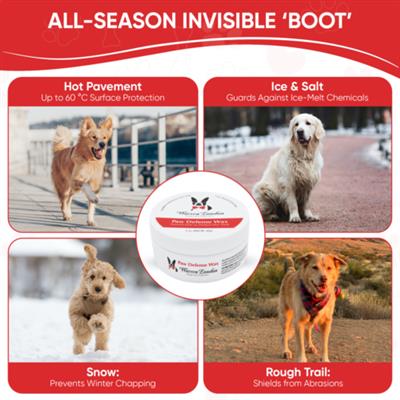 Paw Defense Wax - Soothes, Moisturizes and Protects Paw Pads