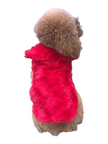 Bella Luxury Fur Coat, Red