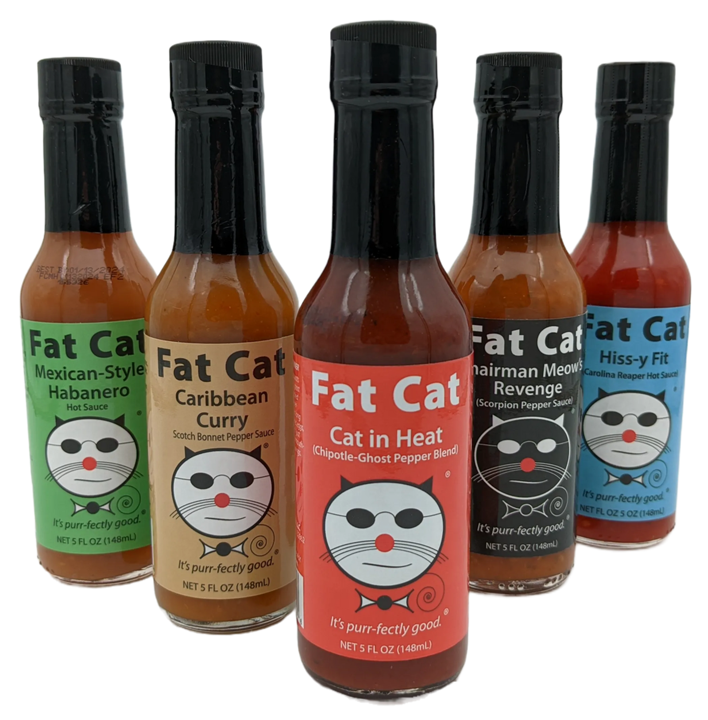 Heat Lovers Hot Sauce Gift Box by Fat Cat Gourmet