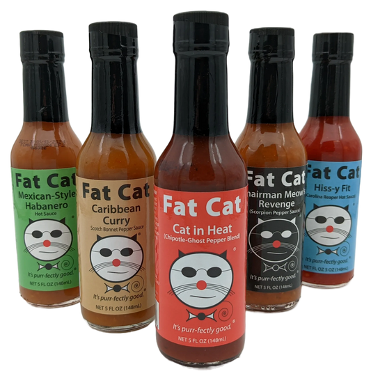 Heat Lovers Hot Sauce Gift Box by Fat Cat Gourmet