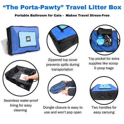 Portable Travel Litter Box for Cats