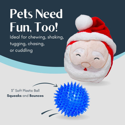 2 in 1 Rip N Reveal Santa Dog Ball