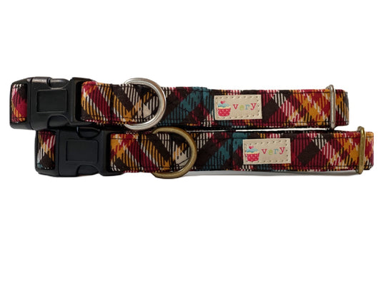 Autumnal - Fall Plaid Dog/Cat Collar