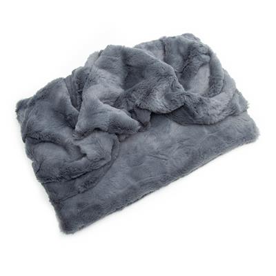 Pocket Bed - Charcoal Grey Minky Fur