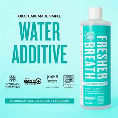 Pet Breath Freshener: Fresher Breath Water Additive for Your Pet's Water Bowl