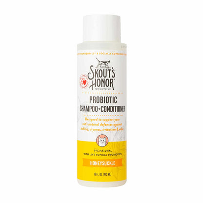 Skout's Honor Cat Probiotic Shampoo + Conditioner Honeysuckle