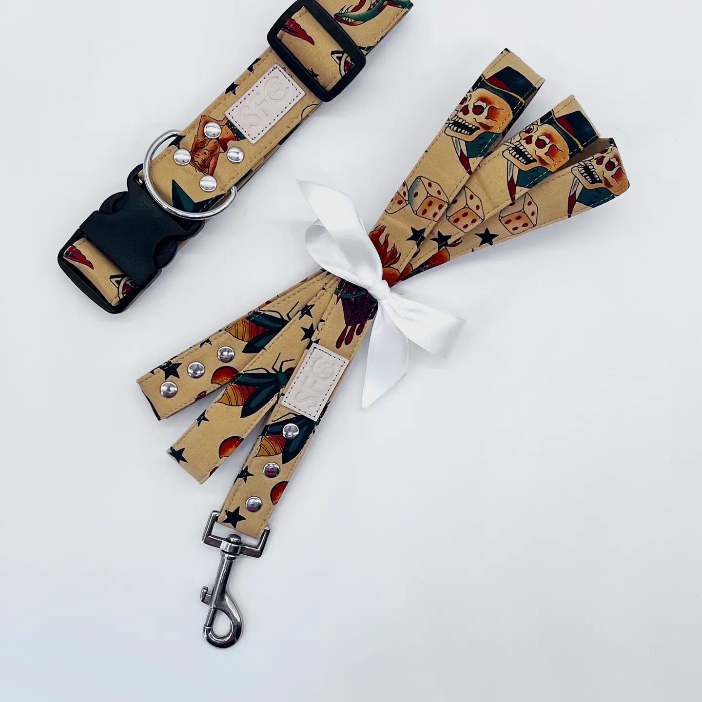 Vintage Tattoo Style Dog Collar - the Jerry