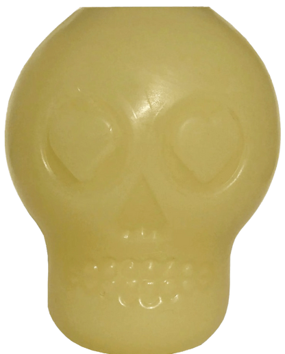 MKB Glow in the Dark Sugar Skull Chew Toy & Treat Dispenser