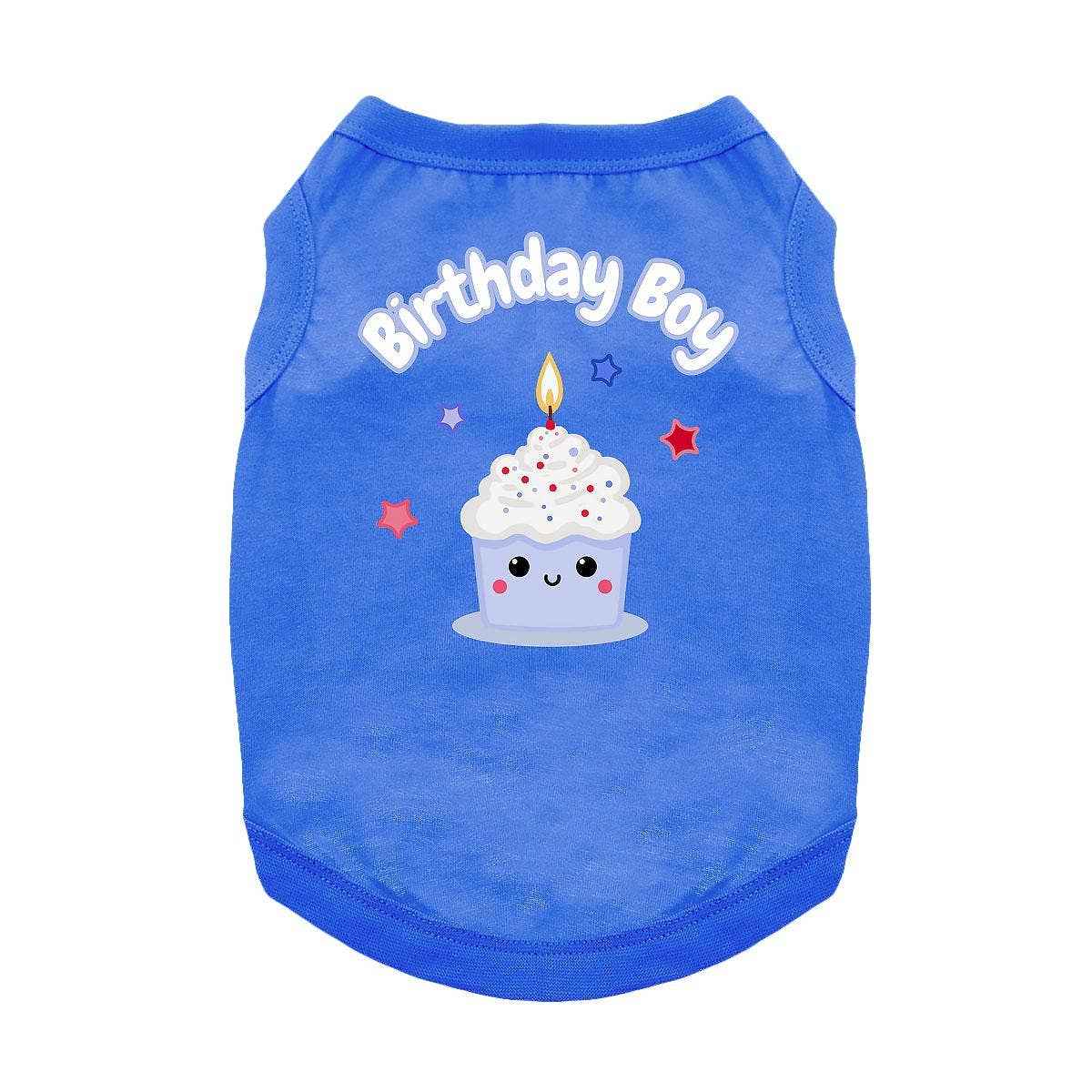 Birthday Boy Pet Shirt - Blue