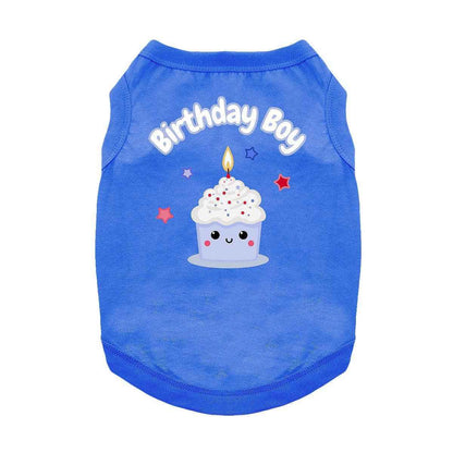Birthday Boy Pet Shirt - Blue