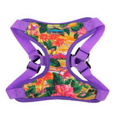 Wrap Snap Choke Free Pet Harness - Sunset Hibiscus Design