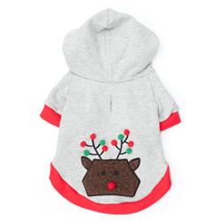 Pom Pom Reindeer Dog Hoodie