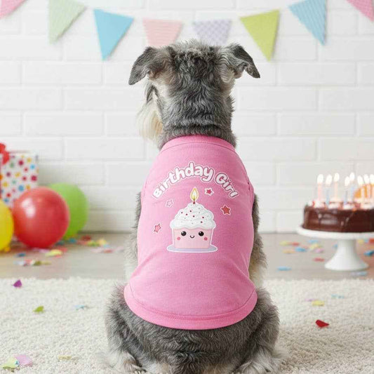 Birthday Girl Pet Shirt - Pink