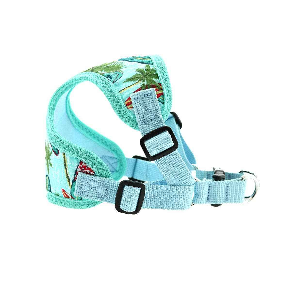 Wrap & Snap Choke Free Pet Harness - Surfboards and Palms