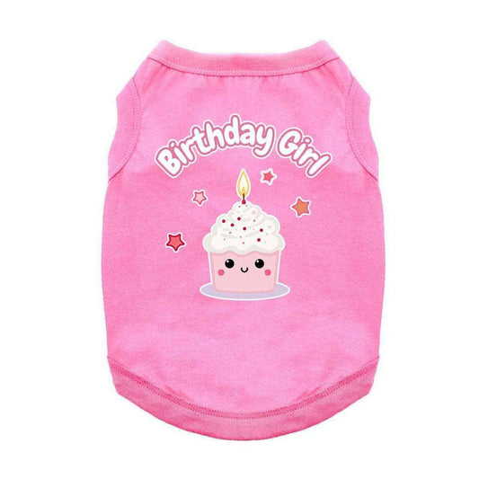 Birthday Girl Pet Shirt - Pink
