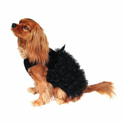 Red Carpet Ruffle Dress, Black
