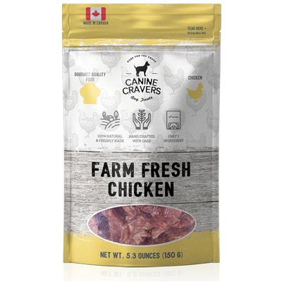 Farm Fresh Chicken - Canine Cravers Dog Treats, 5.3oz. Bag