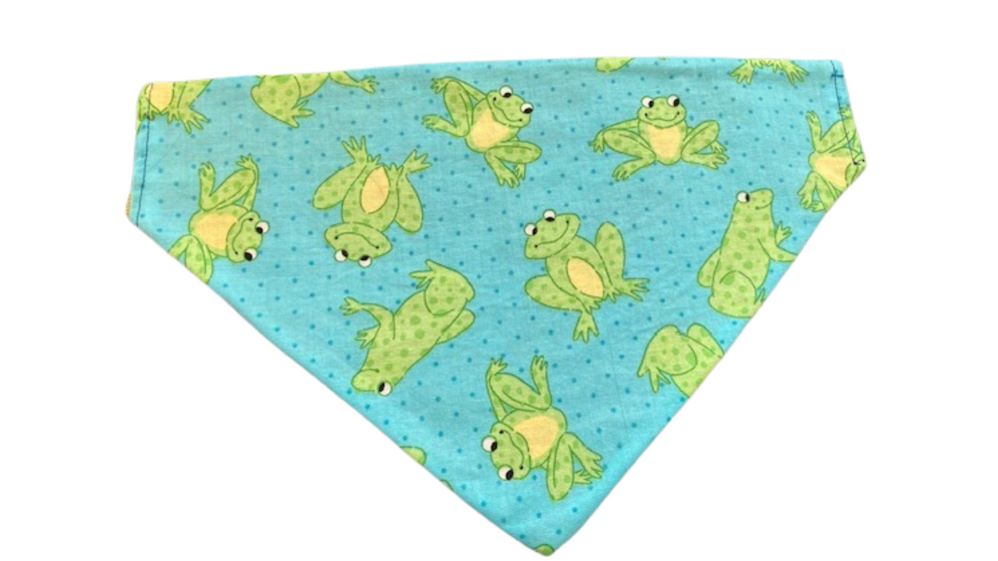 Reversible Pet Bandana - Superhero / Frog