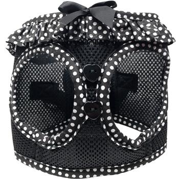 American River Choke Free Dog Harness Polka Dot Collection - Black & White Polka Dot