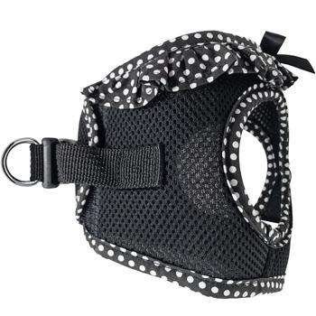 American River Choke Free Dog Harness Polka Dot Collection - Black & White Polka Dot