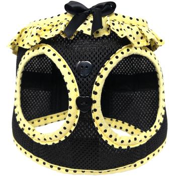 American River Choke Free Dog Harness Polka Dot Collection - Yellow & Black Polka Dot