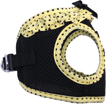 American River Choke Free Dog Harness Polka Dot Collection - Yellow & Black Polka Dot