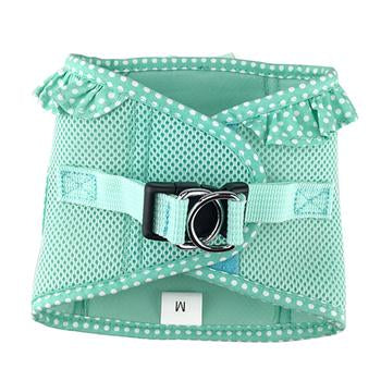 American River Choke Free Dog Harness Polka Dot Collection - Teal Polka Dot