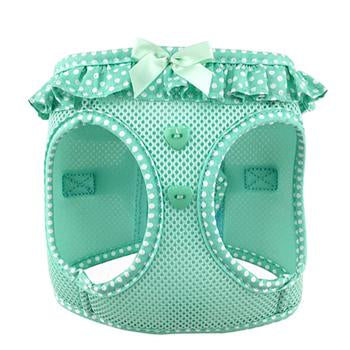 American River Choke Free Dog Harness Polka Dot Collection - Teal Polka Dot