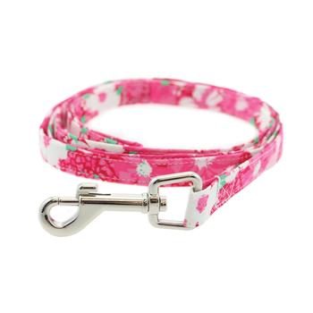 Cool Mesh Dog Harness with Leash - Hawaiian Hibiscus Pink