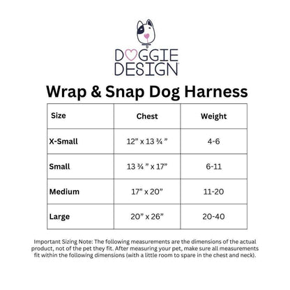 Wrap & Snap Choke Free Pet Harness - Catching Waves