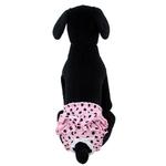 Ruffled Pink & Black Polka Dot Dog Panties