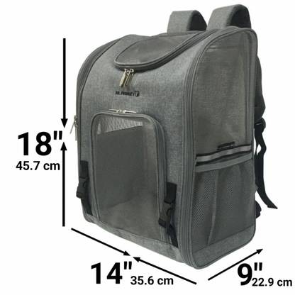 cat backpack carrier with detachable wheelbase